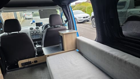 Blue Birtha – 2 berth VW Caddy campervan (2011)