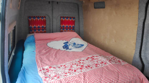 On an adventure with our spacious 2-6p camper van (converted VW Crafter)