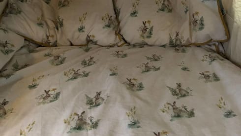 Roses – Vintage Devon 4 berth Volkswagen Camper 1981 - Relaxing Camping Classic 