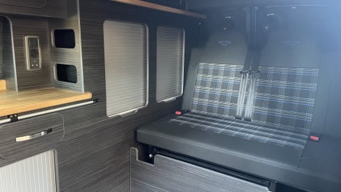 Charlie – Newly converted VW  automatic long wheelbase camper 