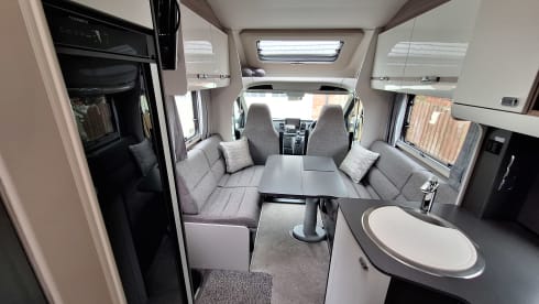 Swift Voyager motorhome (2023) fixed rear bed