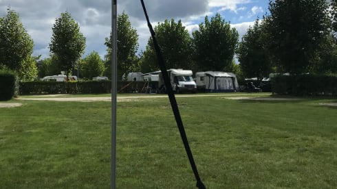 2 person Hymer with length beds