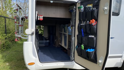 Luxury double queen bed camper Chausson – Fully furnished 