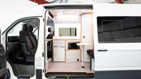4 Berth VW Craftervan with Shower and Loo (Off Grid-able)