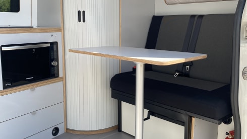 4 Berth VW Craftervan with Shower and Loo (Off Grid-able)