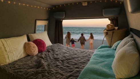 Meet Hermes – Hermes- Your Home on Wheels for Family Adventures – Off-Grid 3 Berth Camper | Pet Friendly | Drive-Away Awning