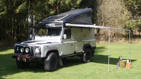 Silver Belle – Land Rover Camper for couples and family's. 4x4 for Wild camping adventure