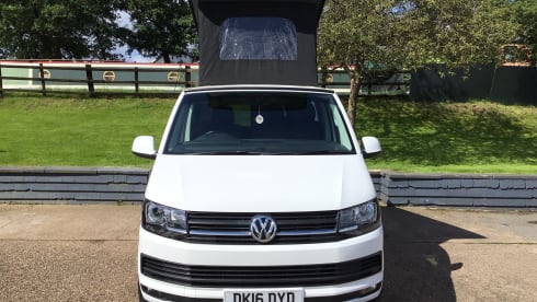 4 berth Volkswagen Transporter Campervan With Pop Top  from 2016