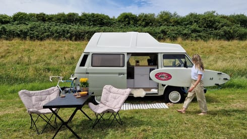 Restored Volkswagen T3 campervan from 1987