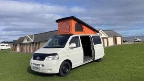 4 berth Volkswagen campervan from 2005