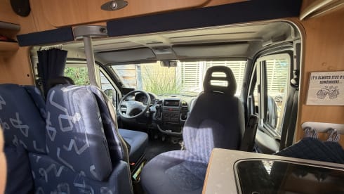 Neat, reliable, and compact 4-seater semi-integrated motorhome from 2002