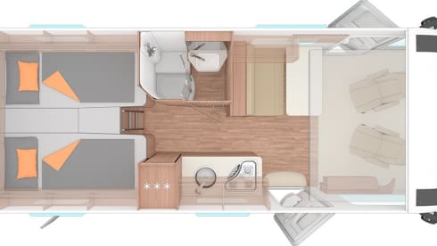 Very new and luxurious 4 person integrated camper Weinsberg CaraCore 650 MEG
