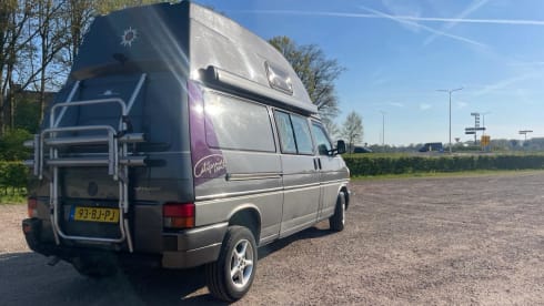 “De Dromedaris” –  VW T4 Multivan raised