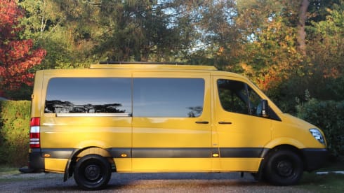 Tall people bus, our Yello Submarine