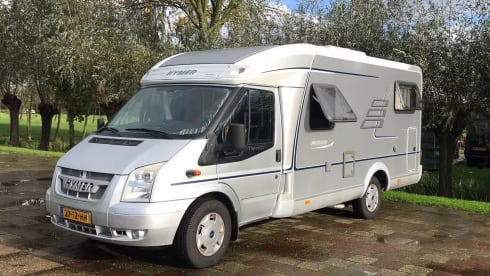 2 person Hymer with length beds