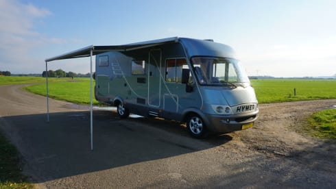 spacious 2-person Hymer camper