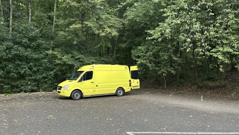 Yellowtrack  – Powerful Mercedes campervan – freedom, comfort and adventure for two!