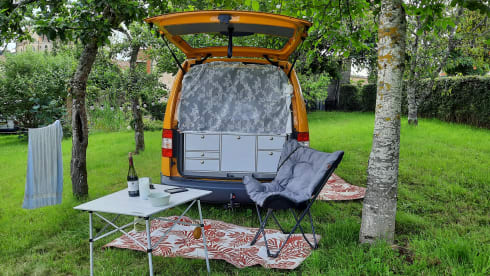 Zonnetje! Little miss sunshine! (Kan niet kiezen) – Minicamper für maximalen Genuss!