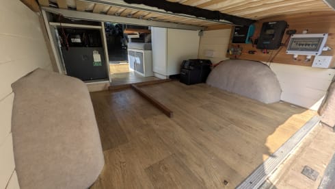 Joe – Joe. 2 Berth Truly Off Grid Adventure Van. Storage and Comforts Galore. 