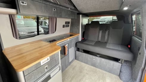 (VW004) 2023 VW T6 'Rebellion' Camper Van - sleeps 2 adults plus 2 children