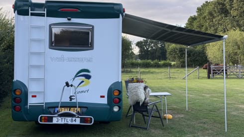 Roby – Our beautiful 3-person Fiat Weinsberg integral camper