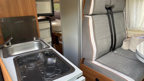 Bus camper with single length beds from 2014