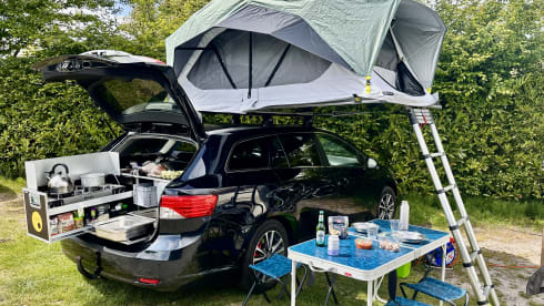2p Rooftop tent + Ququq kitchen - fully equipped - offgrid package