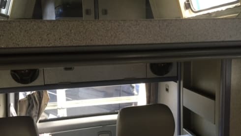 Summer -VW T4 California with fixed sleeping roof