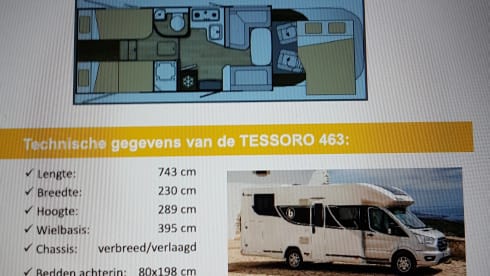 4pers. Benimar Tessoro 463 semi-integrated from 2021