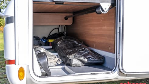 LMC Integral Camper with round seating layout