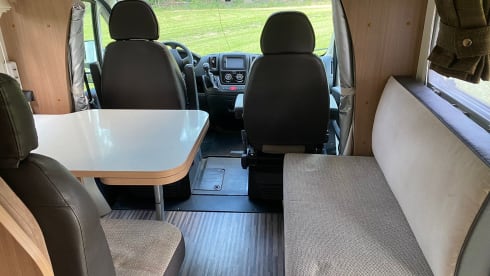 Beautiful 4 person semi-integral camper