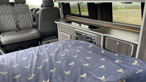 Wallis  – High Spec VW T6 CamperKing Conversion.  Sleeps 4 & Seats 5