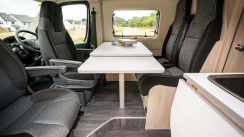 Tony – AUTOTRAIL 67 perfect for couples. Can sleep 4 with driveaway tent.