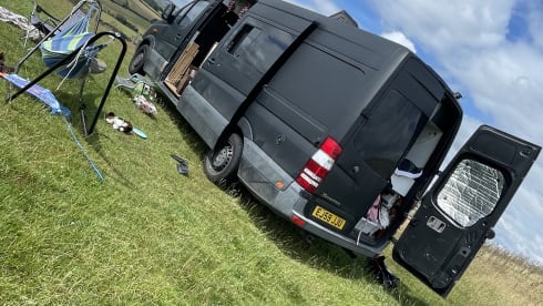 Raven – Here’s Raven, our awesome Sprinter van
