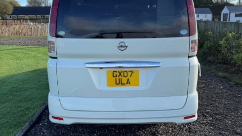 Serena – 2 berth Nissan Serena Campervan with awning & solar panels