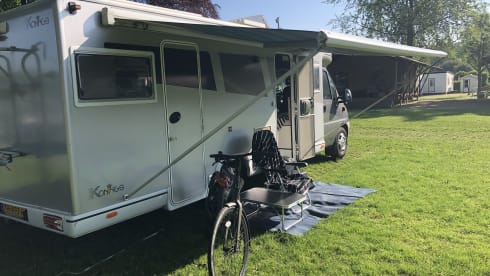 Zeer ruime nette camper – 4p Fiat semi-integrated from 2004