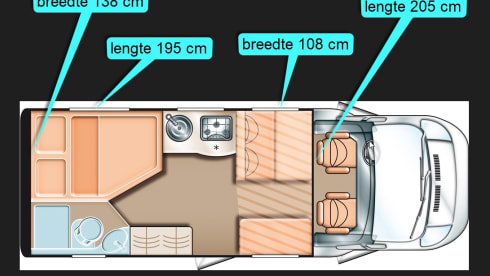 Beautiful, spacious and very nice camper for 2-4 people