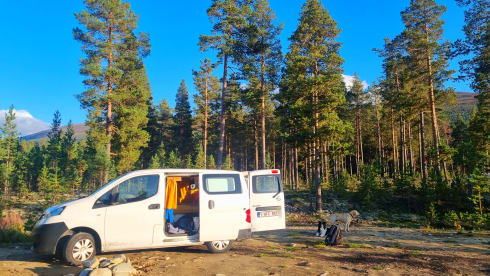 2-seater Nissan campervan from 2017