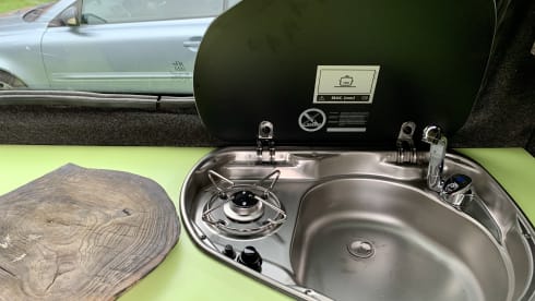 Moonraker – Custom VW T4 Glamping, thetford toilet 