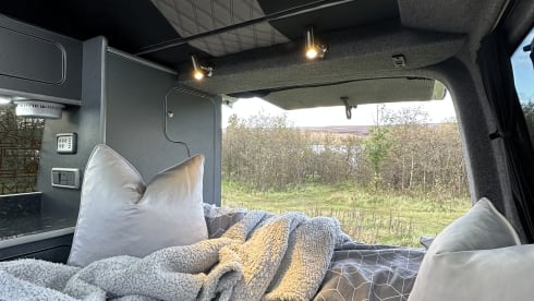 4 berth Volkswagen campervan aircon and parking heater