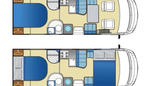 Fully equipped motorhome for a carefree holiday, even in winter!