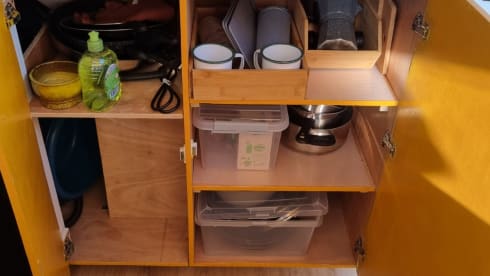 Off-grid self-built camper van