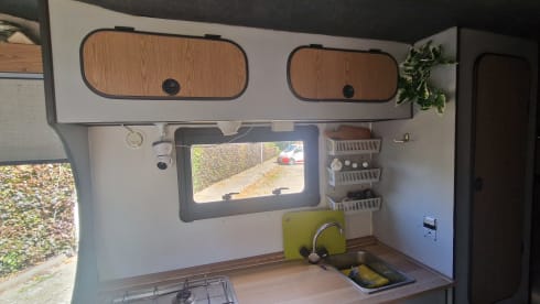 Beautiful vintage Mercedes campervan for hire with Airco