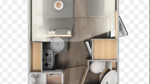 Bono – Family camper with pull-down bed and length beds