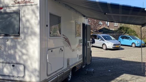 Comfortable retro touring camper.