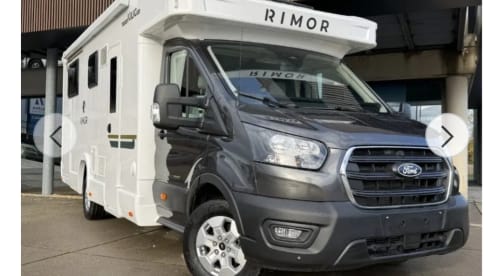 The great escape – Luxe Ford Rimor camper 2026, familiecamper met 5 slaapplaatsen