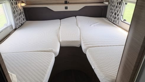 Belle caravane Knaus pour 4 personnes
