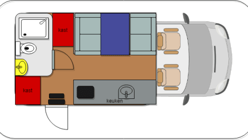 Nice compact camper with spacious kitchen