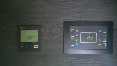 Luxury mobile home with spacious beds and a very large garage