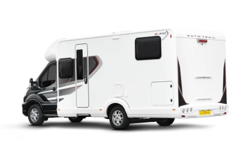 Bruce – Autotrail Tribute F70. 2021 luxury 4 berth motorhome. Known as ''Bruce''.